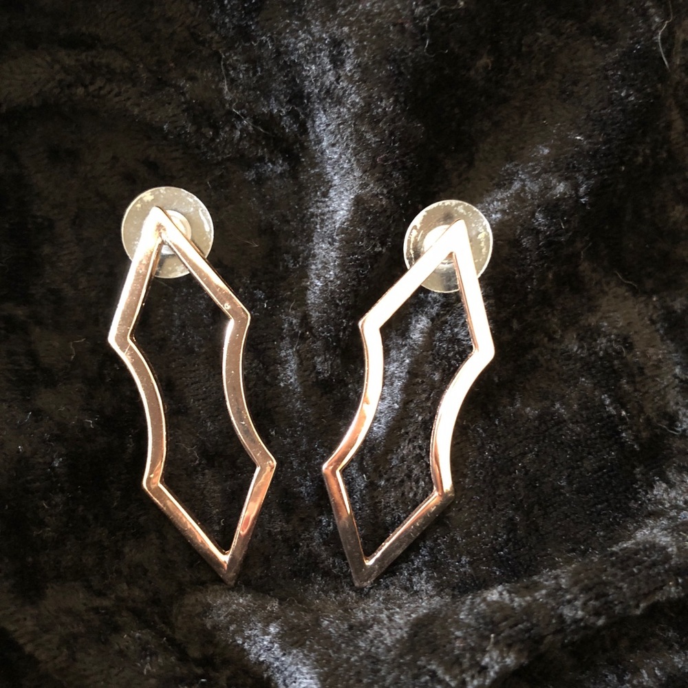 Rose gold earrings